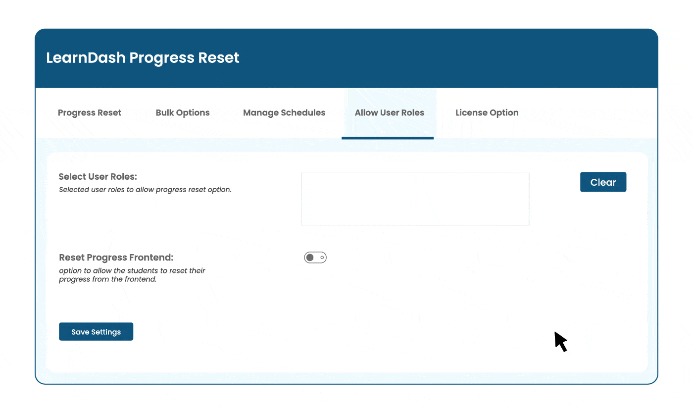 wpinnovators product progress reset for learndash user role selection image wpinnovators product progress reset for learndash user role selection image