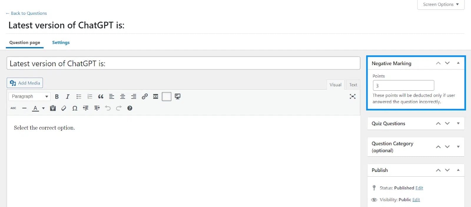 wpinnovators product retake quiz for learndash negative marking image wpinnovators product retake quiz for learndash negative marking image