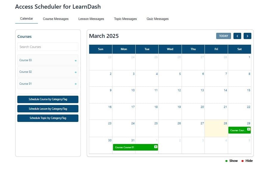 wpinnovators product access scheduler for learndash frontend course scheduling image wpinnovators product access scheduler for learndash frontend course scheduling image