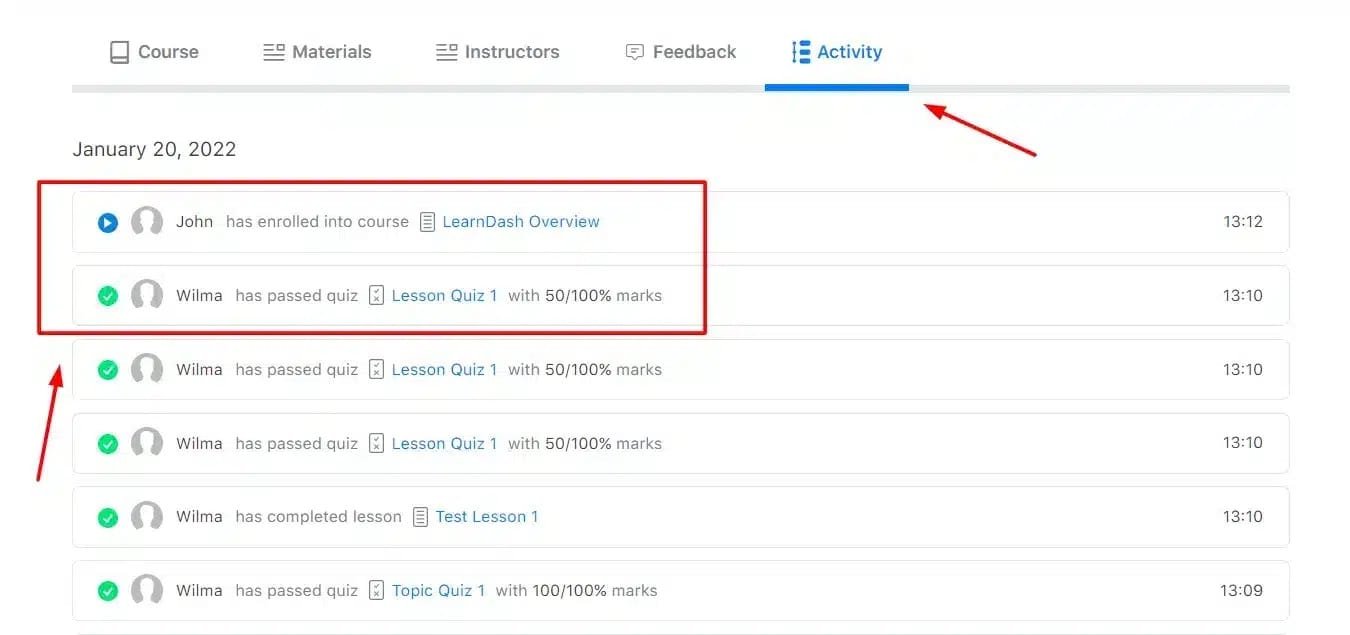 wpinnovators product activity timeline for learndash performing in comparison to others image wpinnovators product activity timeline for learndash performing in comparison to others image