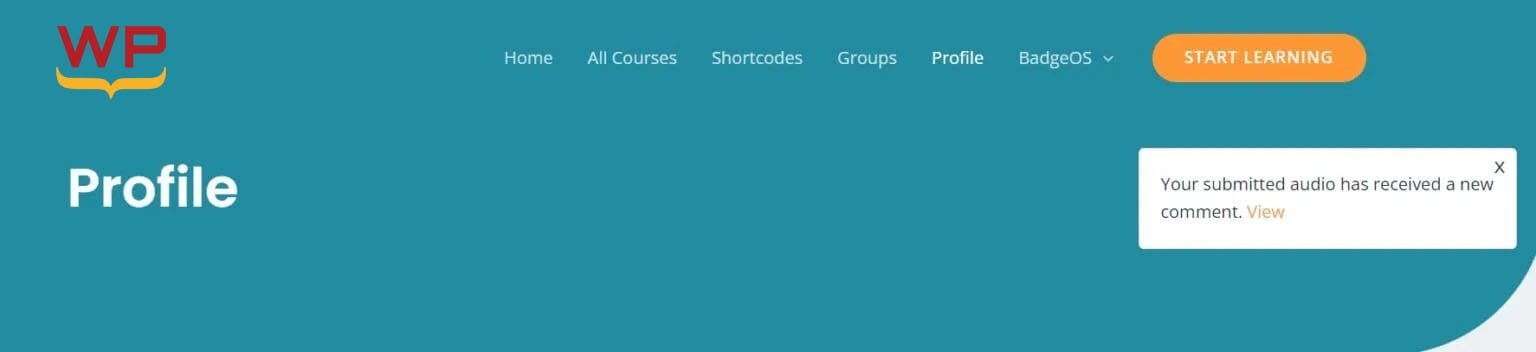 wpinnovators product advanced quizzes for learndash notification on frontend image wpinnovators product advanced quizzes for learndash notification on frontend image