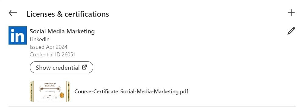 wpinnovators product certificate verify and share for learndash certificate added on linkedin profile image wpinnovators product certificate verify and share for learndash certificate added on linkedin profile image