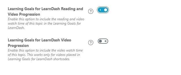 wpinnovators product learning goals for learndash goal progression settings image wpinnovators product learning goals for learndash goal progression settings image