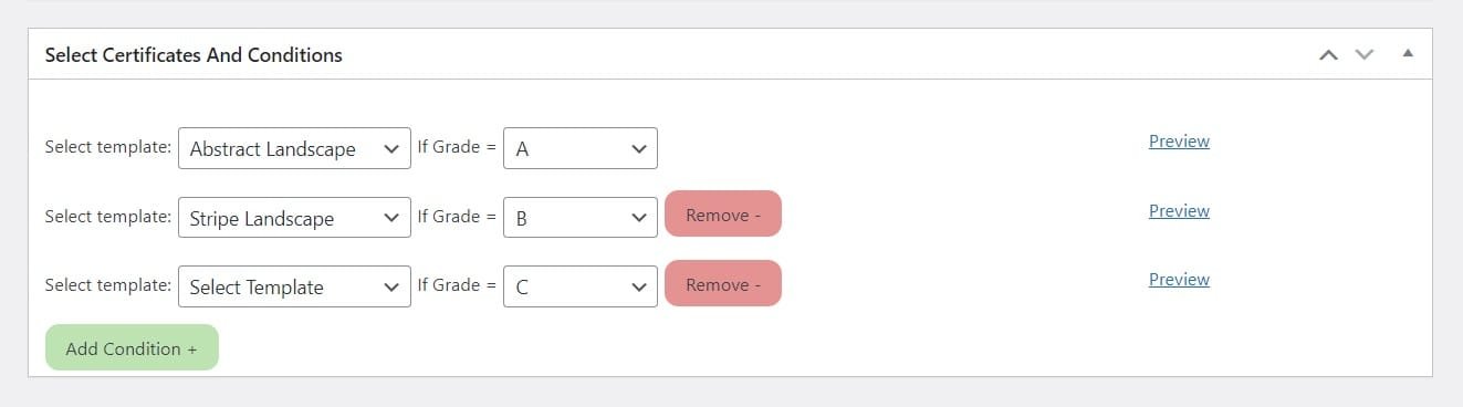 wpinnovators product multi certificates for tutorlms select certificates and conditions image wpinnovators product multi certificates for tutorlms select certificates and conditions image