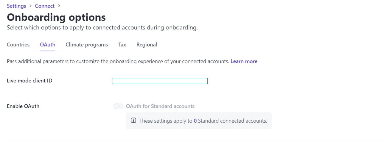 wpinnovators product stripe payout for affiliatewp stripe settings connect onboarding options oauth image