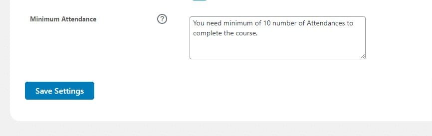 wpinnovators product attendance management for tutorlms minimum attendance settings image wpinnovators product attendance management for tutorlms minimum attendance settings image