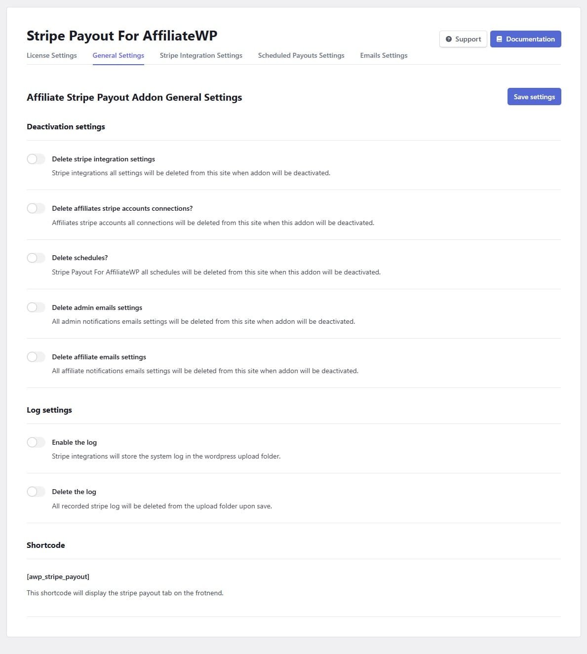 wpinnovators product stripe payout for affiliatewp general settings image