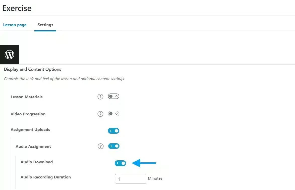 wpinnovators product audio assignment for learndash audio download image