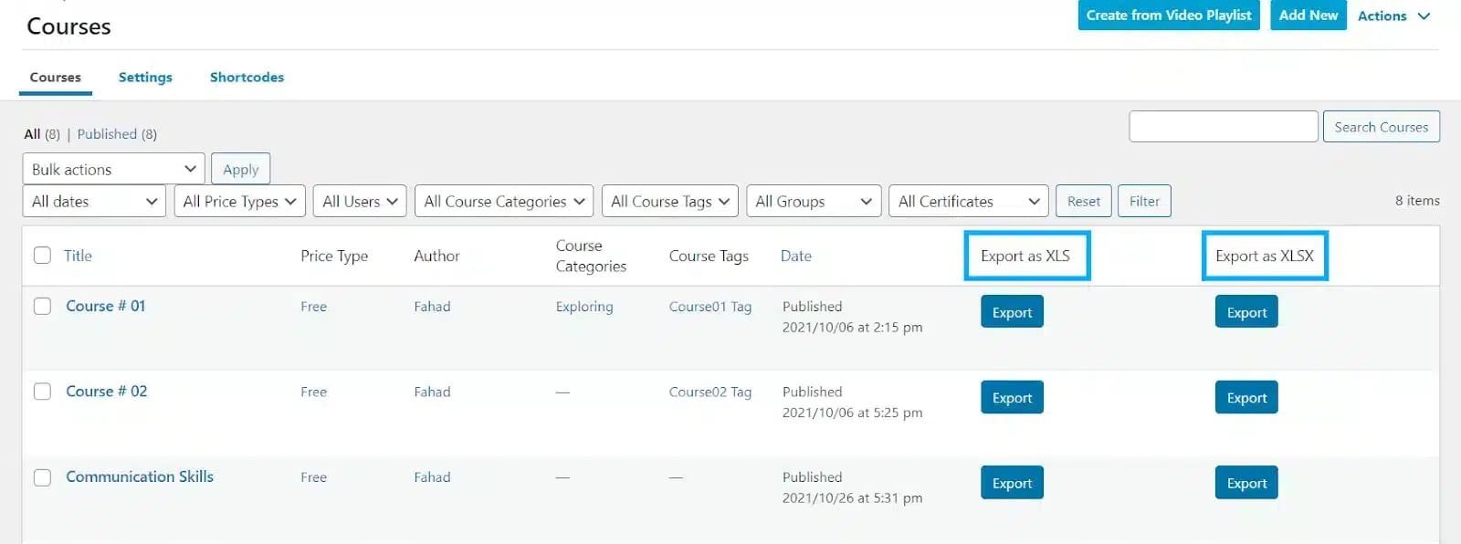 wpinnovators product course import export for learndash export course image