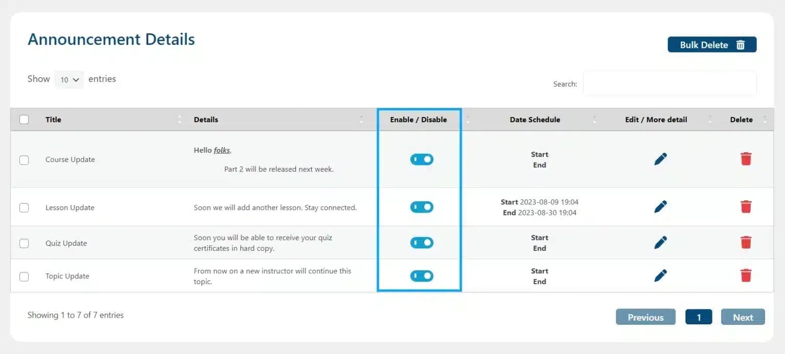wpinnovators product announcements for learndash enable or disable announcements image wpinnovators product announcements for learndash enable or disable announcements image