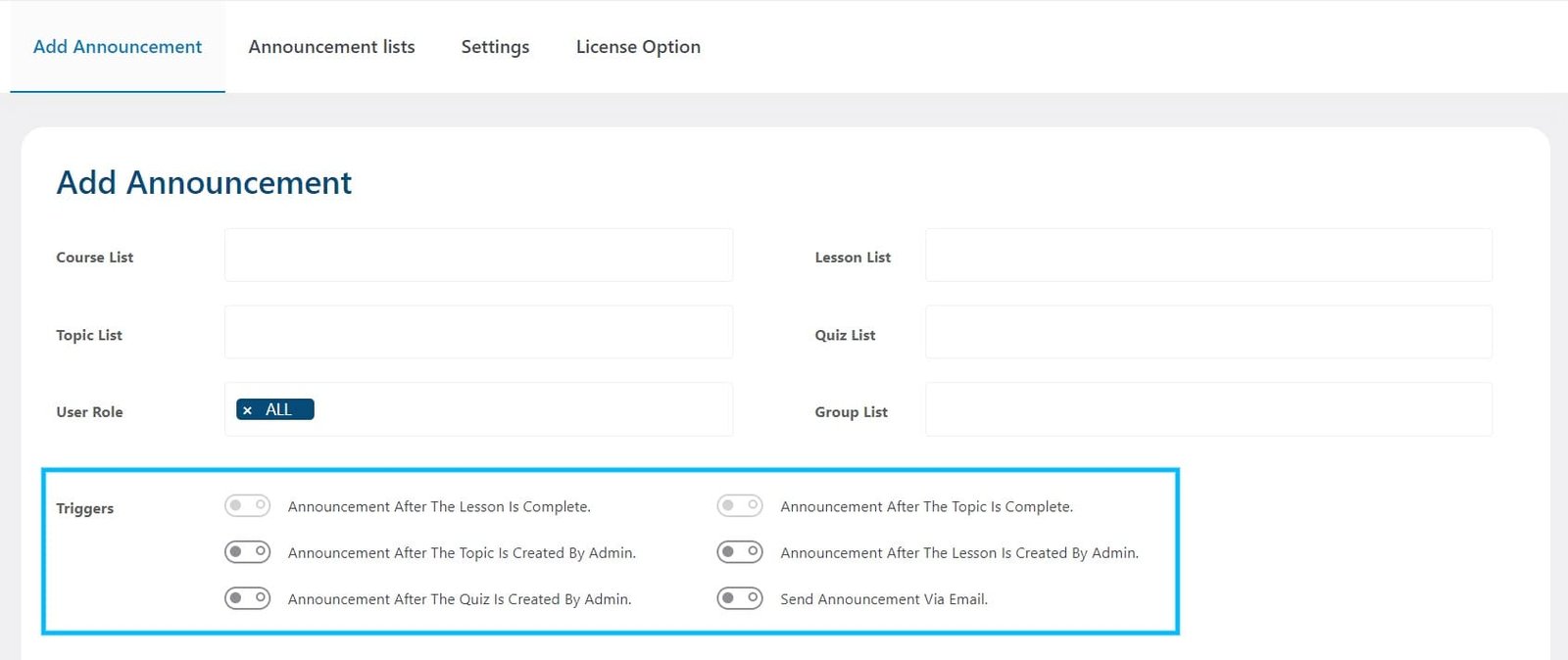 wpinnovators product announcements for learndash triggers settings image wpinnovators product announcements for learndash triggers settings image