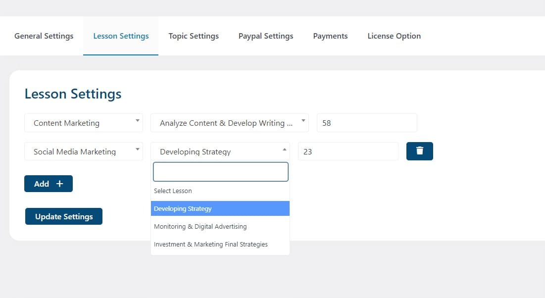 wpinnovators product premium content for learndash lesson settings image