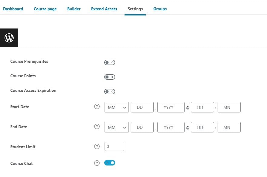 wpinnovators product student chat for learndash specific course chat settings image wpinnovators product student chat for learndash specific course chat settings image