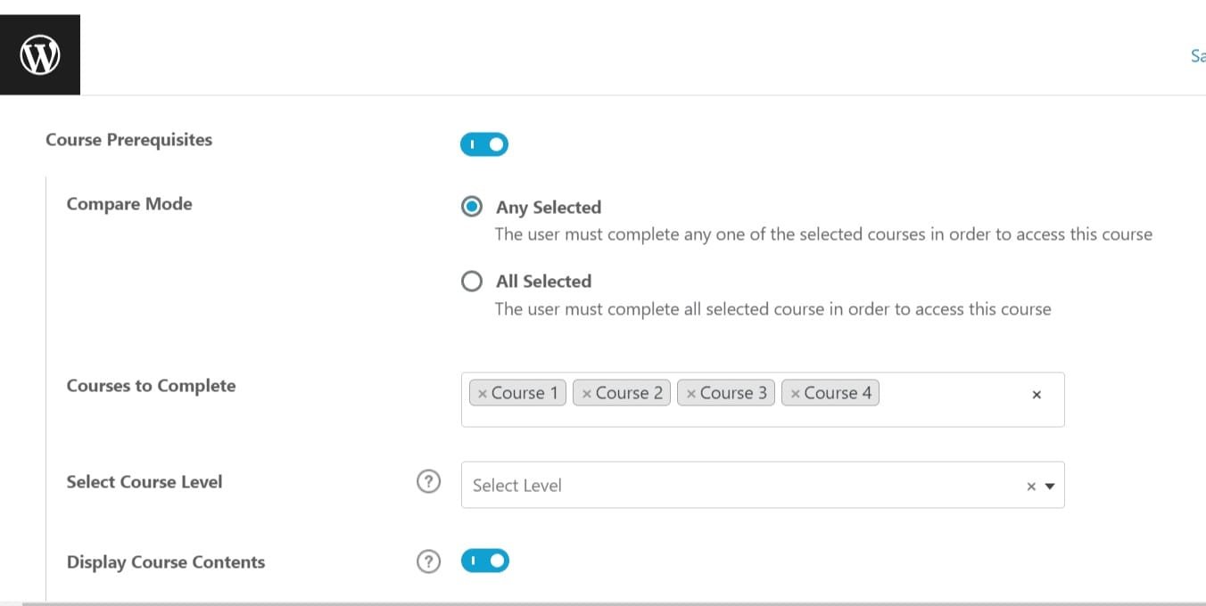 wpinnovators product adaptive learning for learndash course settings 02 wpinnovators product adaptive learning for learndash course settings 02