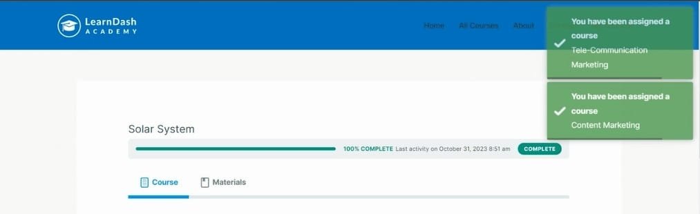 wpinnovators product adaptive learning for learndash frontend notification image wpinnovators product adaptive learning for learndash frontend notification image