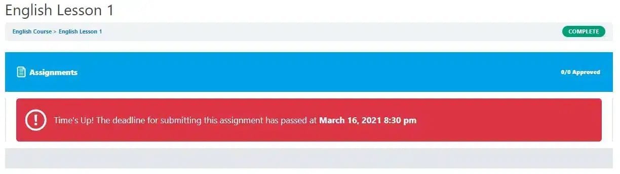 wpinnovators product assignment deadline for learndash times up message image wpinnovators product assignment deadline for learndash times up message image