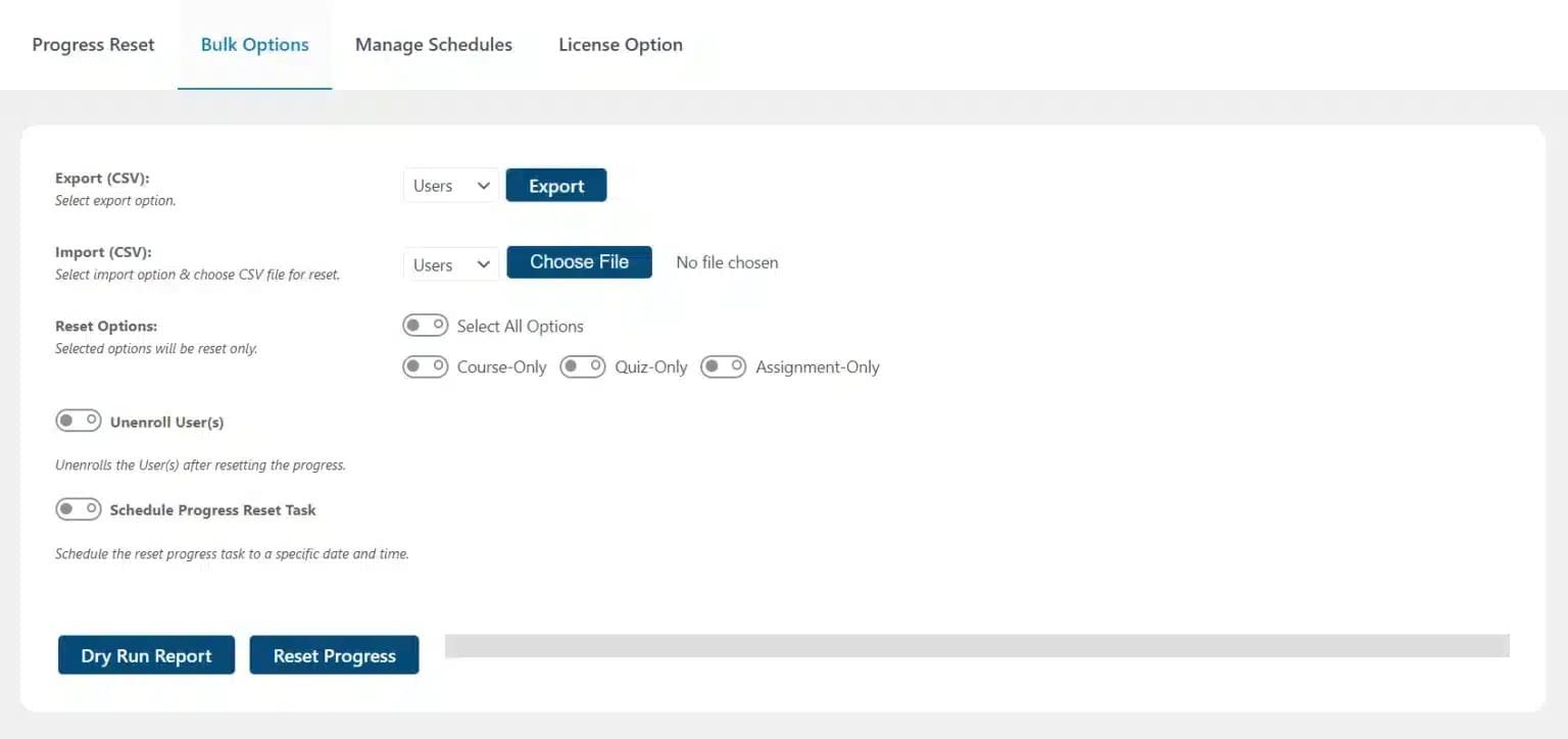 wpinnovators product progress reset for learndash bulk options image wpinnovators product progress reset for learndash bulk options image