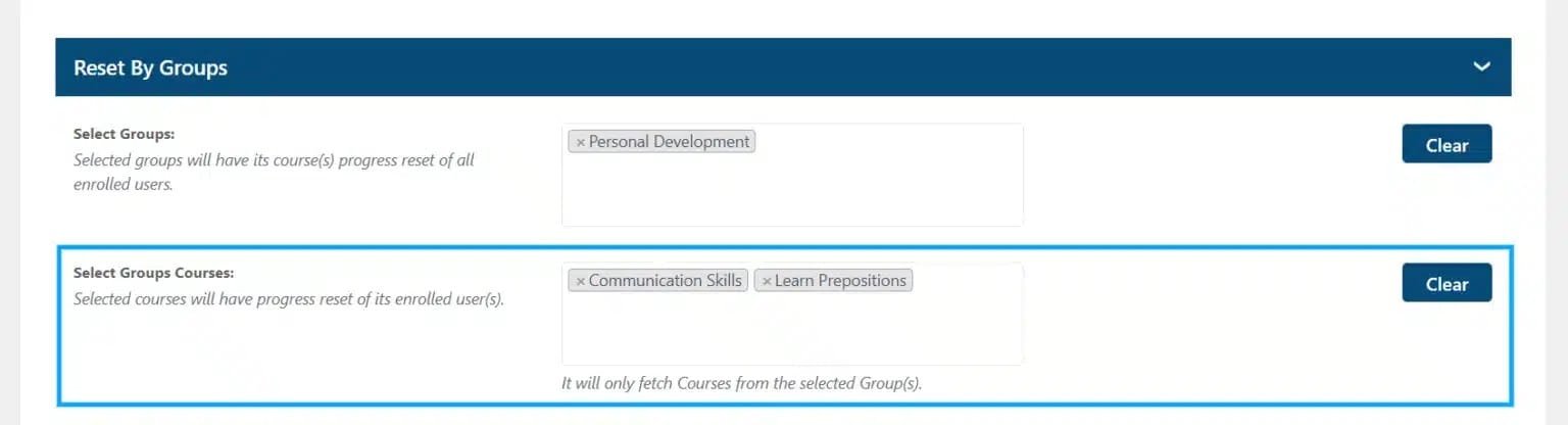 wpinnovators product progress reset for learndash reset by groups select groups courses image wpinnovators product progress reset for learndash reset by groups select groups courses image