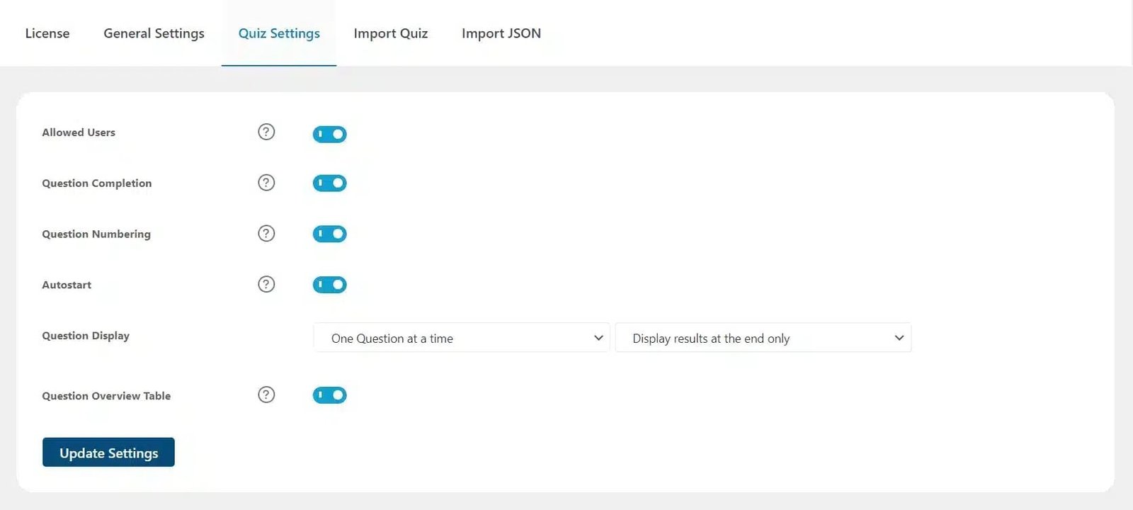 wpinnovators product quiz import export for learndash quiz settings image wpinnovators product quiz import export for learndash quiz settings image
