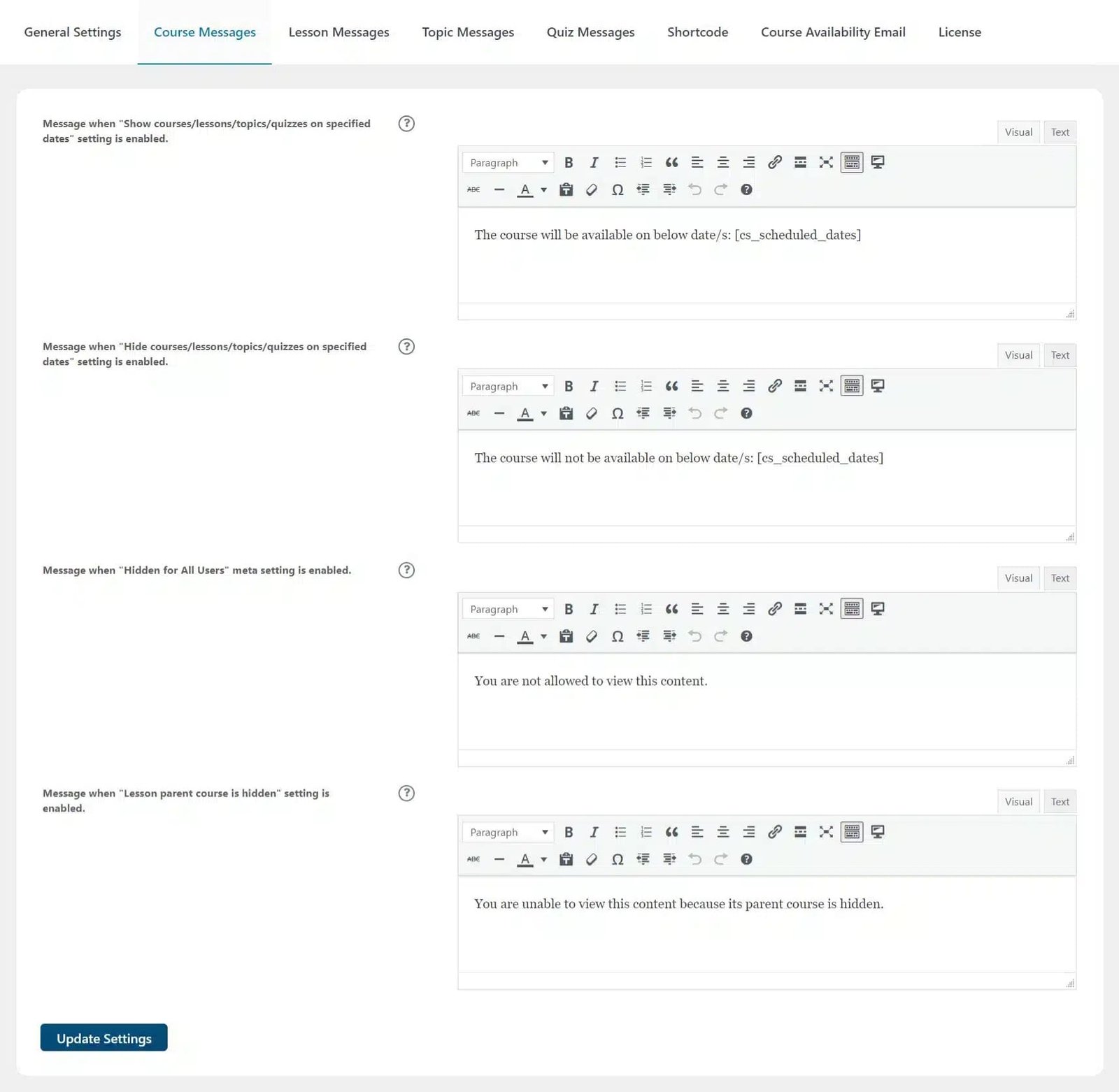 wpinnovators product access scheduler for learndash course messages image wpinnovators product access scheduler for learndash course messages image