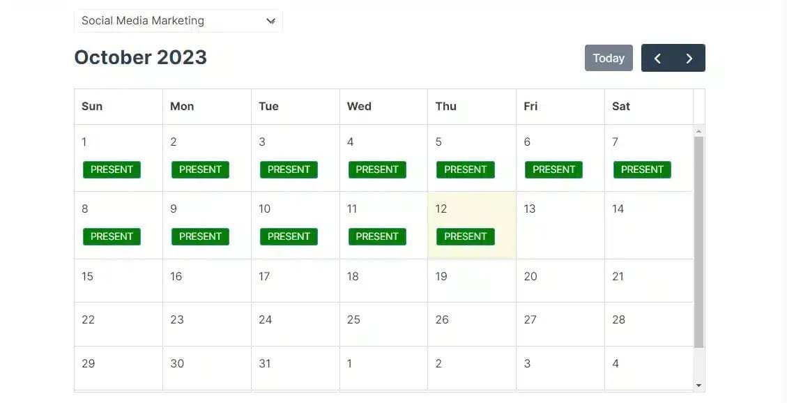 wpinnovators product attendance management for learndash attendance calendar display image wpinnovators product attendance management for learndash attendance calendar display image