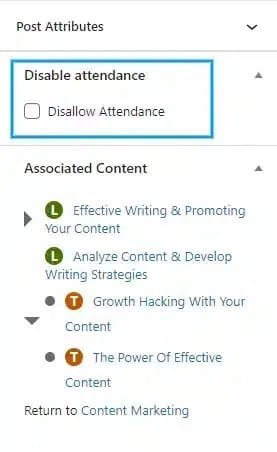 wpinnovators product attendance management for learndash disallow attendance for a lesson image wpinnovators product attendance management for learndash disallow attendance for a lesson image