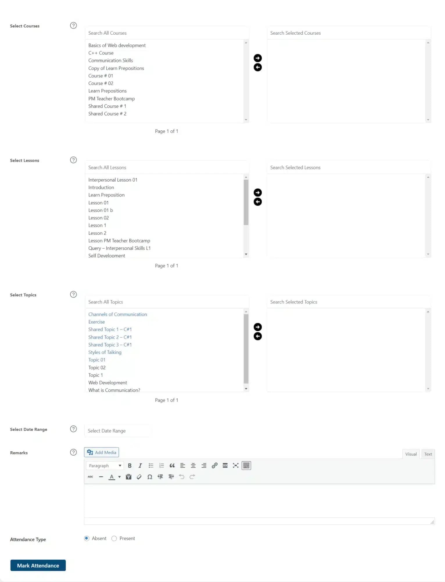 wpinnovators product attendance management for learndash mark attendance full image wpinnovators product attendance management for learndash mark attendance full image