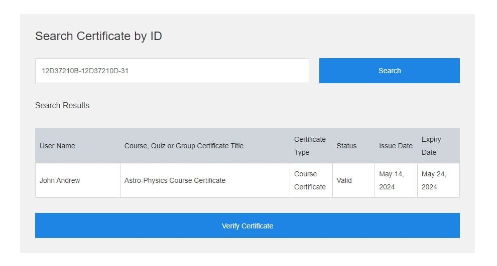wpinnovators product certificate verify and share for learndash certificate verification list image wpinnovators product certificate verify and share for learndash certificate verification list image