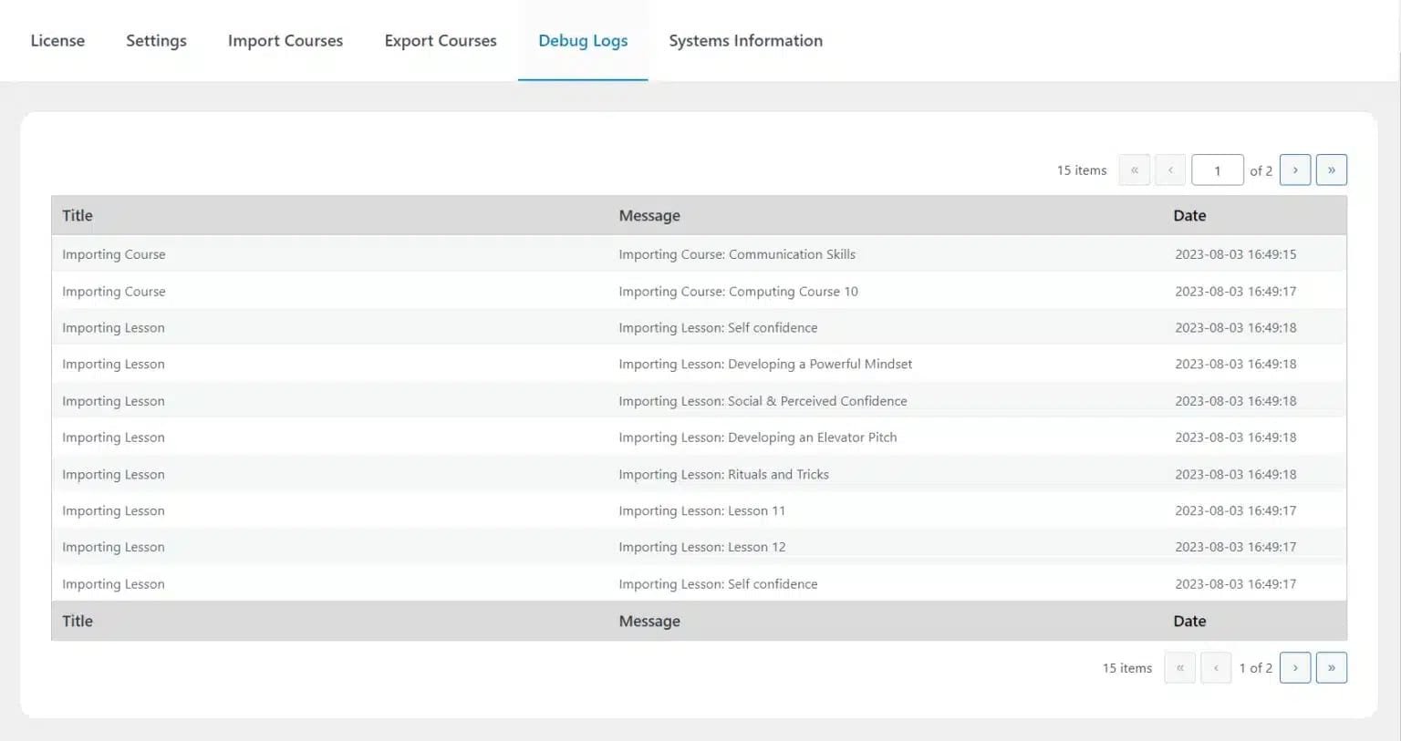 wpinnovators product course import export for tutorlms debug logs image wpinnovators product course import export for tutorlms debug logs image