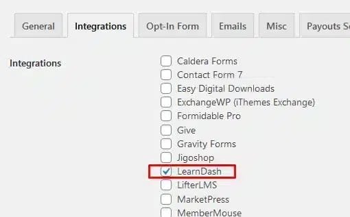 wpinnovators product learndash advanced integration for affiliatewp integrations learndash integration image