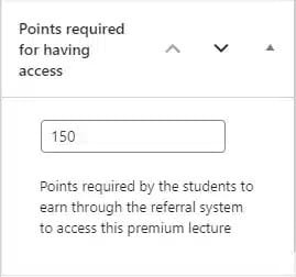 wpinnovators product learndash advanced integration for affiliatewp points required for having access premium lecture by meta box image