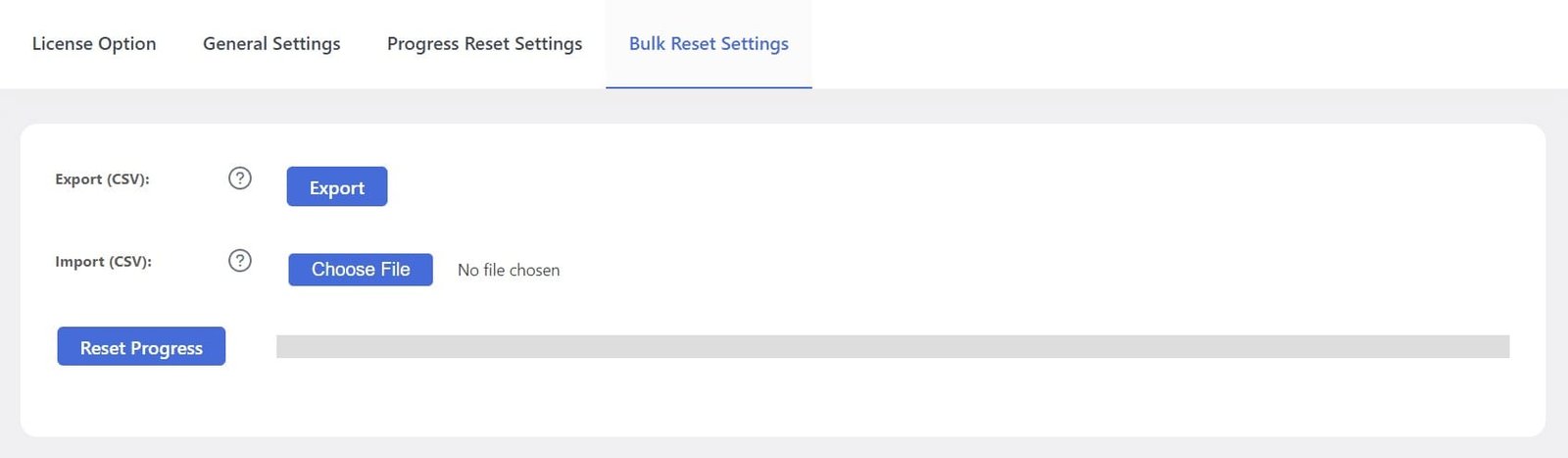 wpinnovators product progress reset for lifterlms bulk reset settings image