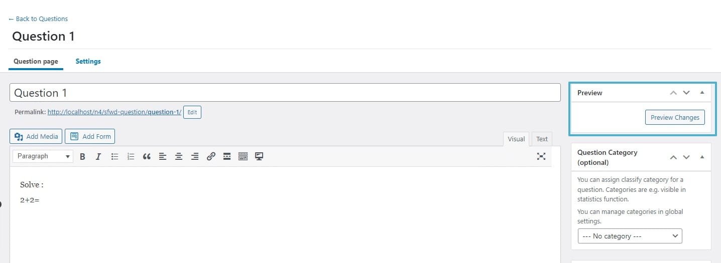 wpinnovators product question multi categories for learndash preview question image