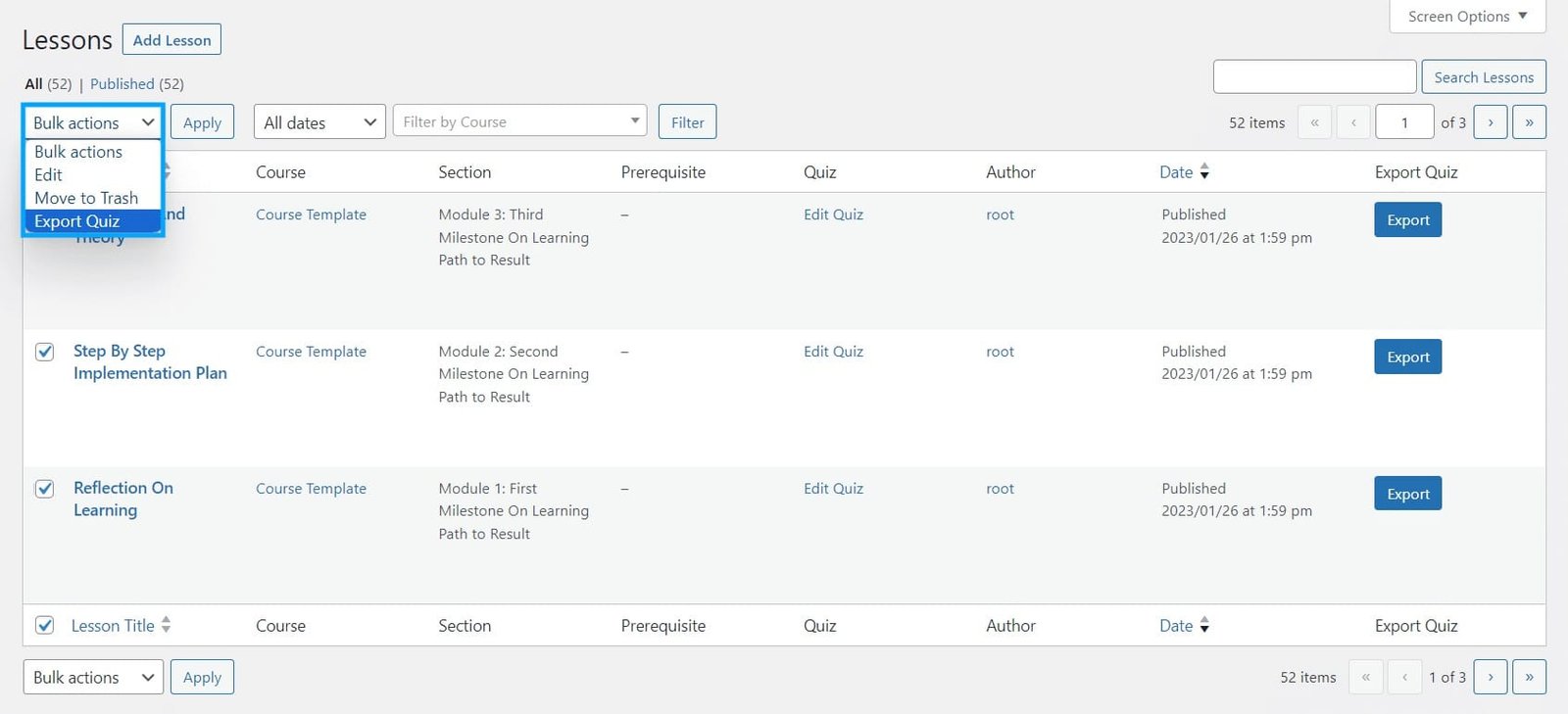 wpinnovators product quiz import export for lifterlms bulk export quizzes image