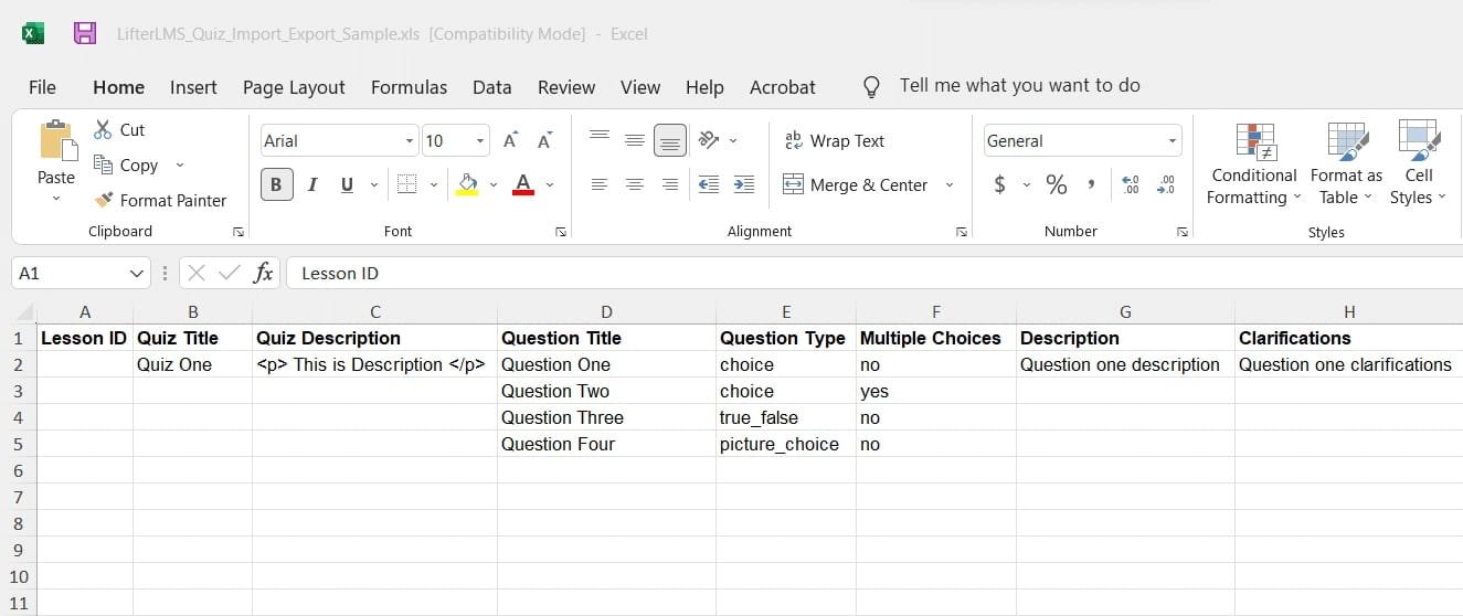 wpinnovators product quiz import export for lifterlms template image