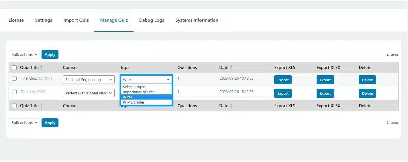 wpinnovators product quiz import export for tutorlms associate quizzes to topics image wpinnovators product quiz import export for tutorlms associate quizzes to topics image