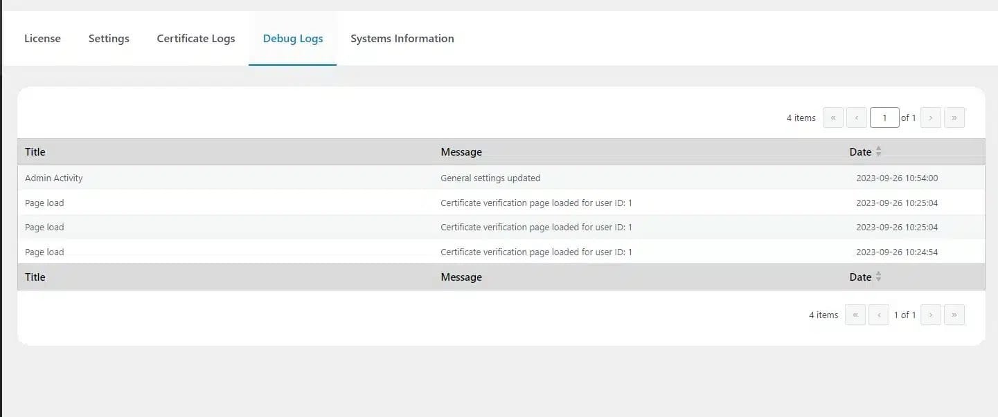 wpinnovators product certificate verify and share for tutorlms debug logs image wpinnovators product certificate verify and share for tutorlms debug logs image