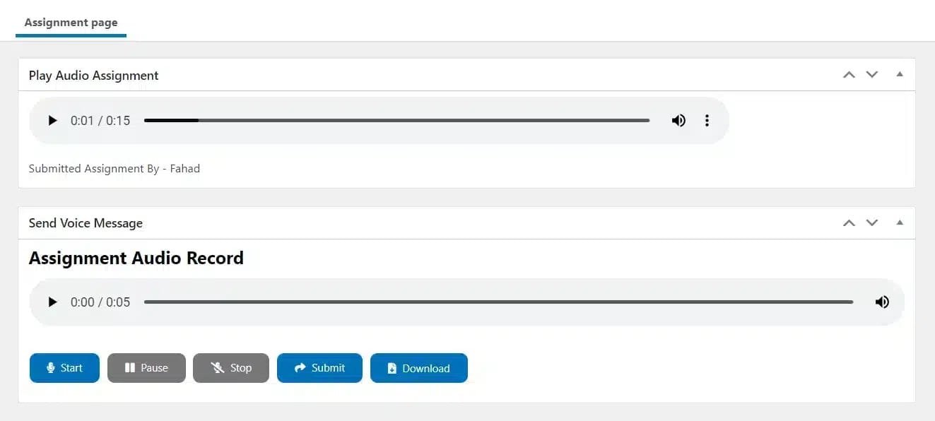 wpinnovators product audio assignment for learndash audio reply by admin image wpinnovators product audio assignment for learndash audio reply by admin image