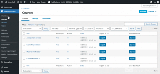wpinnovators product course import export for learndash export single course image wpinnovators product course import export for learndash export single course image