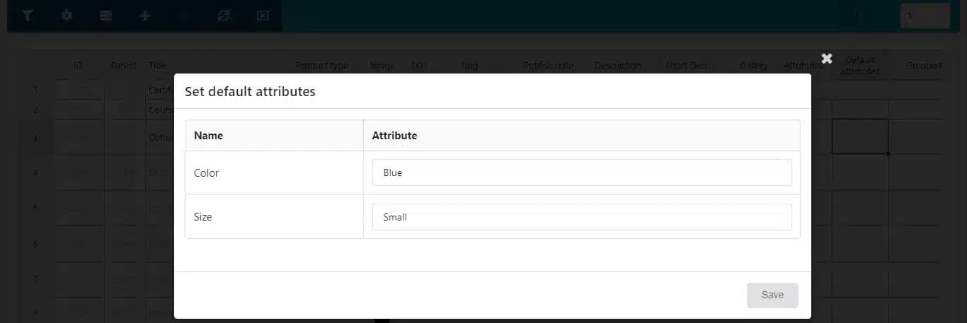 wpinnovators product products bulk editor for woocommerce set default attributes image