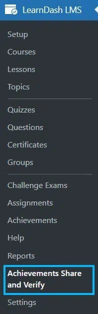 wpinnovators product achievements verify and share for learndash main menu image wpinnovators product achievements verify and share for learndash main menu image