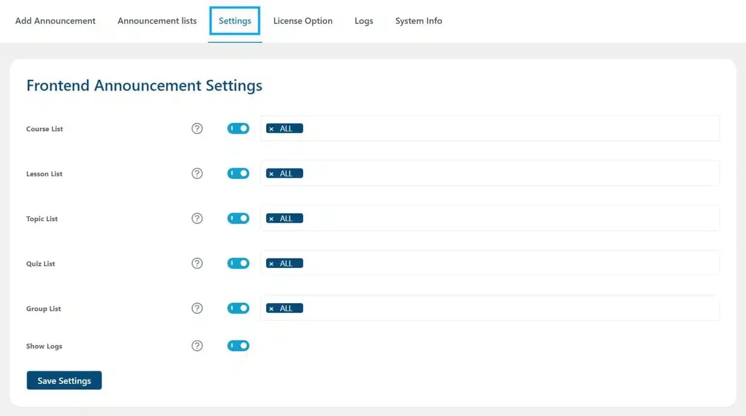 wpinnovators product announcements for learndash settings image wpinnovators product announcements for learndash settings image