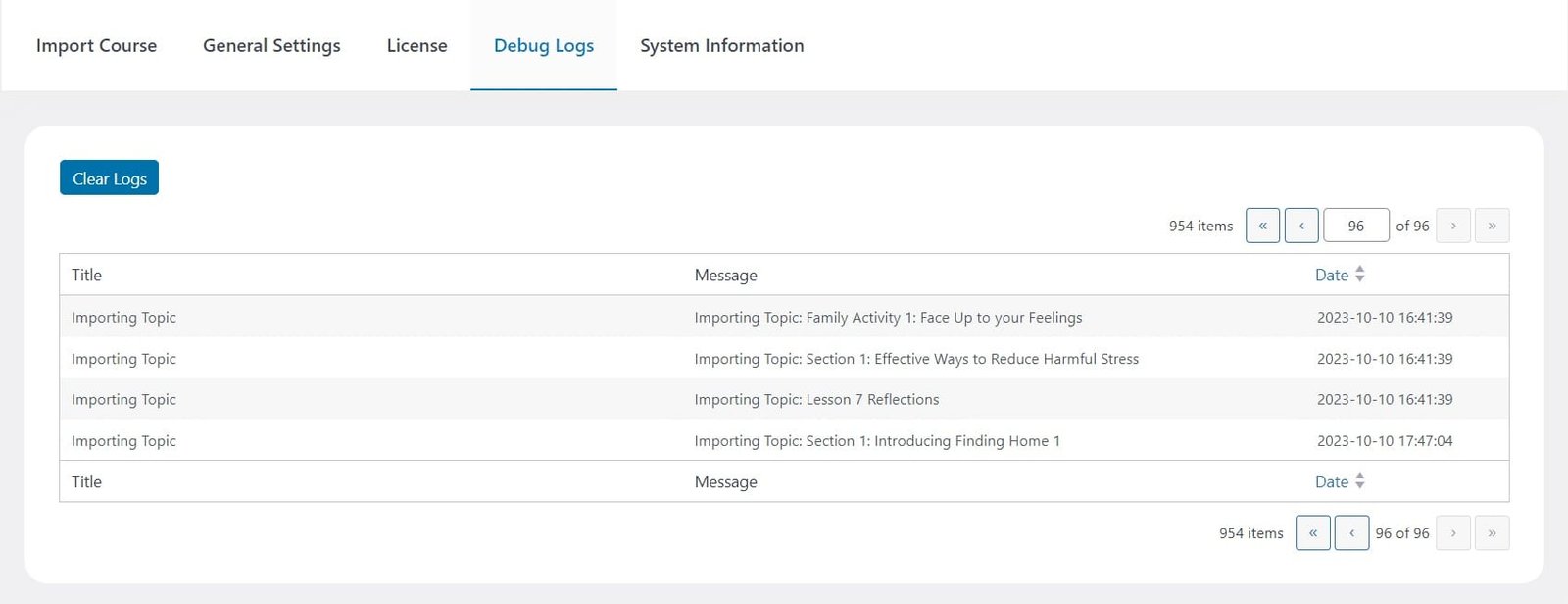 wpinnovators product course import export for learndash debug logs image wpinnovators product course import export for learndash debug logs image