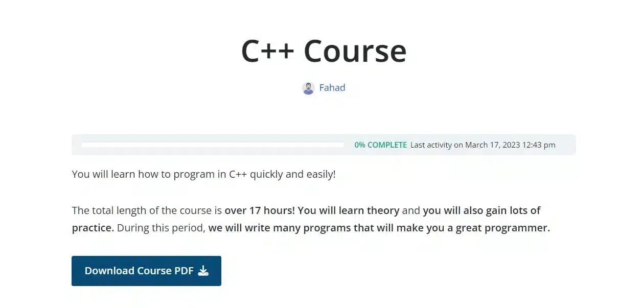 wpinnovators product course pdf generator for learndash download course pdf button image