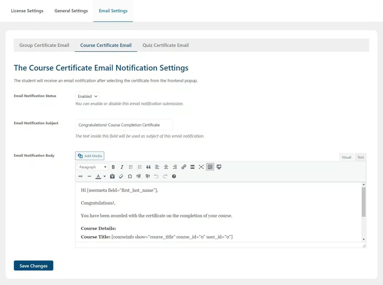 wpinnovators product multi choice certificates for learndash email settings course certificate email image wpinnovators product multi choice certificates for learndash email settings course certificate email image