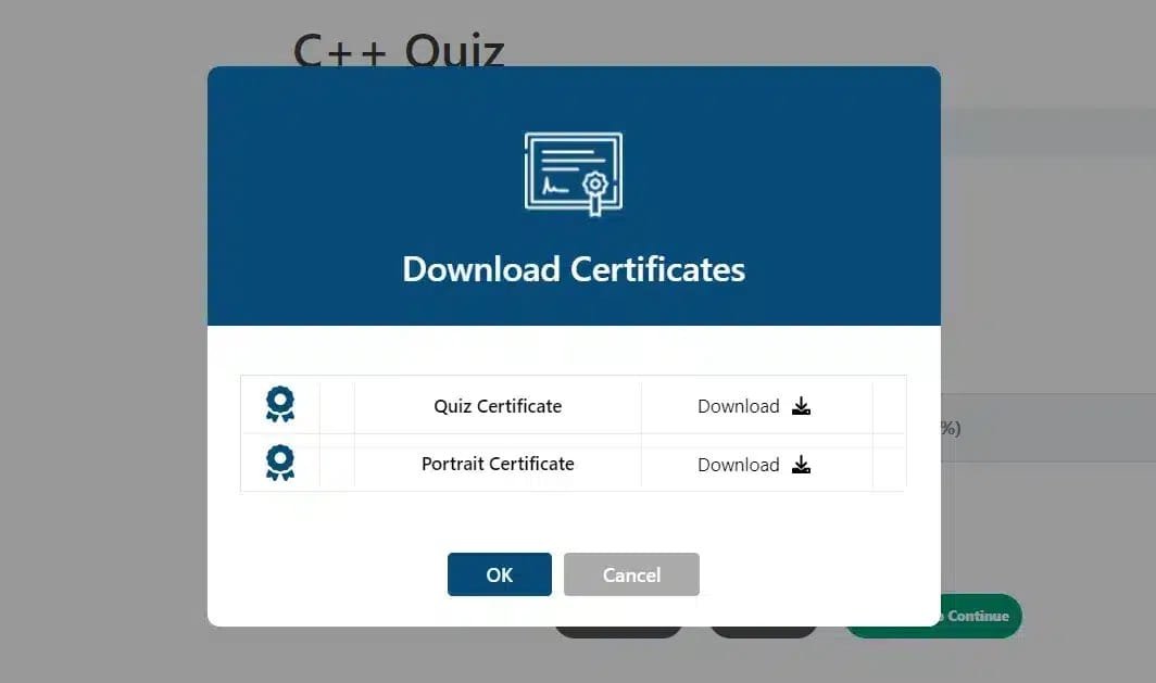 wpinnovators product multi choice certificates for learndash quiz download certificates frontend image wpinnovators product multi choice certificates for learndash quiz download certificates frontend image