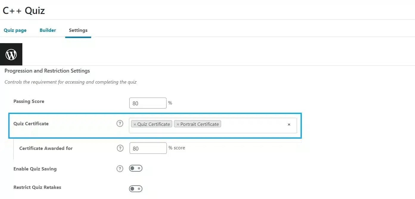 wpinnovators product multi choice certificates for learndash quiz settings quiz certificate image wpinnovators product multi choice certificates for learndash quiz settings quiz certificate image