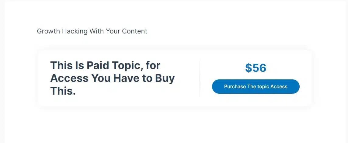 wpinnovators product premium content for learndash paid topic on frontend image
