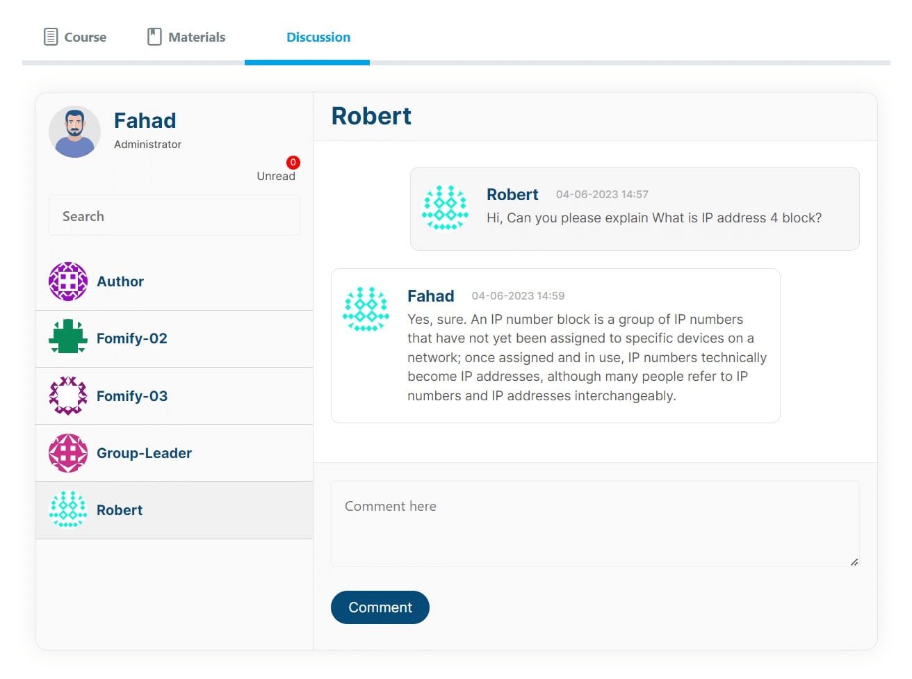 wpinnovators product student chat for learndash discussion admin side image wpinnovators product student chat for learndash discussion admin side image