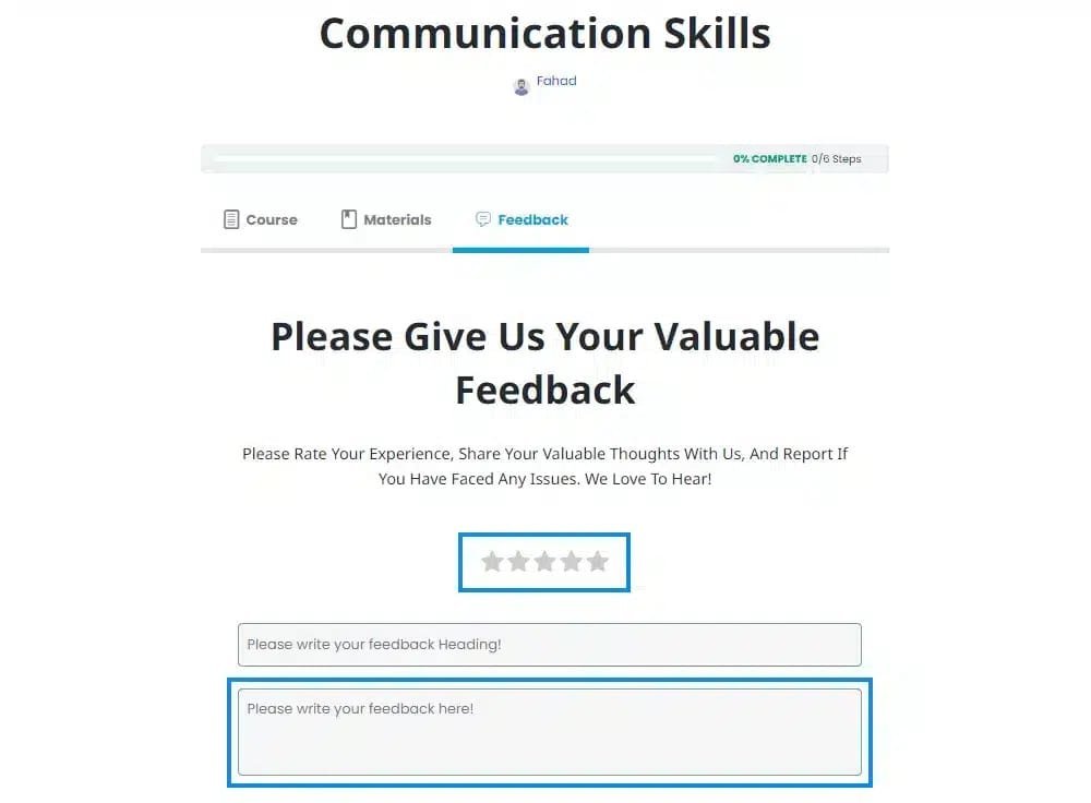 wpinnovators product student feedback for learndash feedback rating and comment image wpinnovators product student feedback for learndash feedback rating and comment image